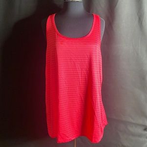 Ideology Shadow-Striped Diamond-Back Tank Top